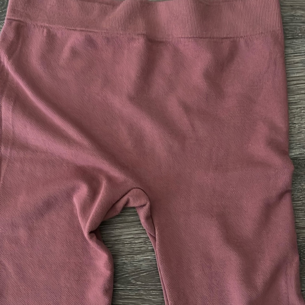 Sweat leggings, tie at the bottom, pink